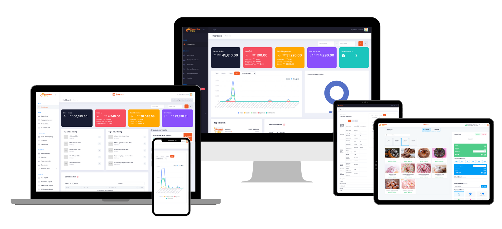 Franchise Flow interface preview